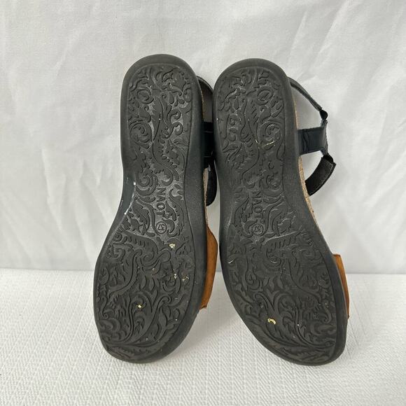 Naot Sabrina Sandals Womens Size 6 Black Tan Leather 37 EU - Picture 9 of 9